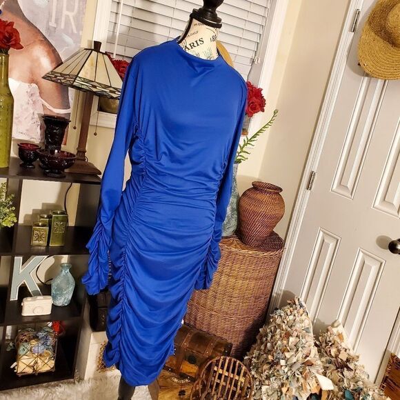 The Curve Los Angeles Rushed detail Bodycon Dress Sz 3XL - Picture 10 of 11